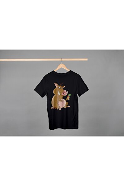 Noname Tricou Unisex Bumbac Premium Casual " Porc mistret cu ghinda " Inscriptie