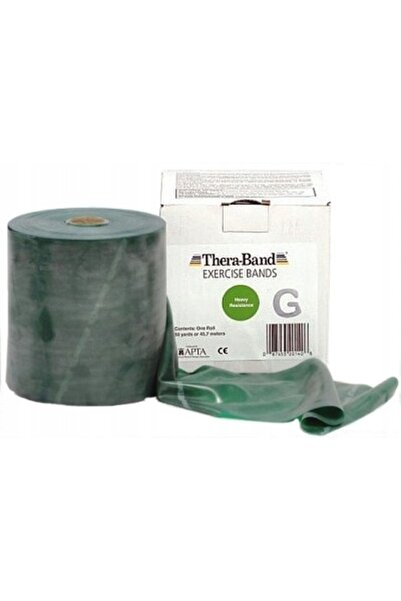 NO BRAND Bandă elastică de exerciții Theraband din cauciuc, verde, 45,5m