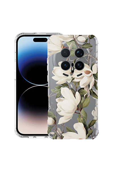 bestcase ®   Husă Antișoc pentru Honor Magic 8 Pro, Design Floral cu Magnolie...