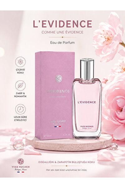 Yves Rocher L'Evidence Comme Une Evidence EDP Ferah, Şeftali Notalı, Çiçeksi ...