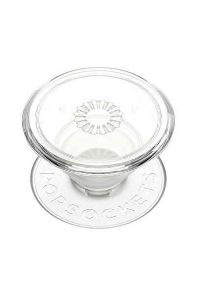 Popsockets Καθολική Διαφανής Μαγνητική Βάση & Λαβή Τηλεφώνου, Λευκό