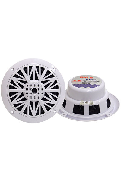 NO BRAND Pyle Plmr52 Difuzoare Marine 13cm / 130mm 2 căi pentru Iaht Barcă (Alb)