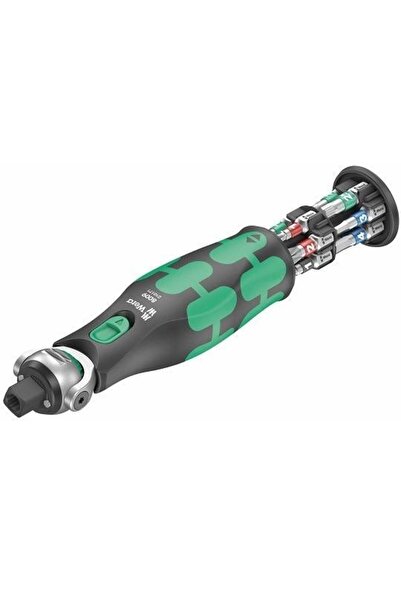 wera 3/8" Manual Ratchet Wrench with 1/4" Screwdriver Function, 133 mm,