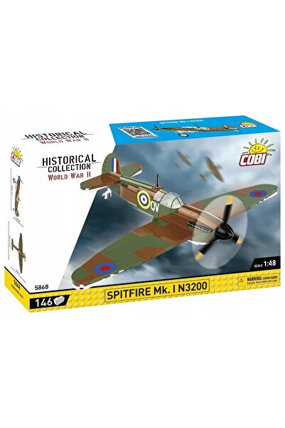 COBI Avion de vânătoare 5868 Spitfire Mk. I N3200 - Aeronava Muzeului Războiu...