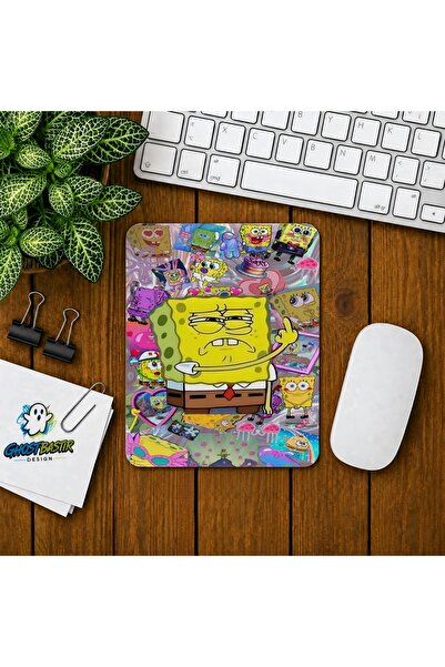 Ghostbastır Design Sünger Bob Baskılı Oyuncu Mousepad 0297
