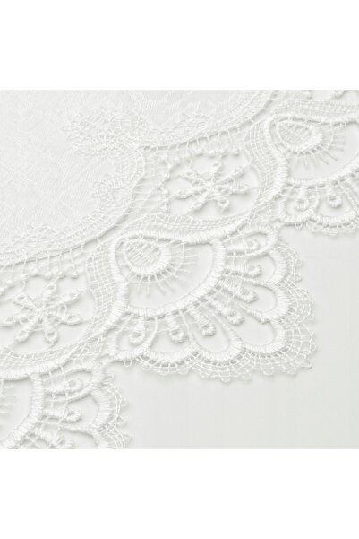 NO BRAND Față de masă cu Guipure Elegantă 8139 Ecru 50X170Cm