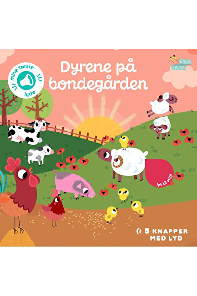OEM Room2play Pegebog Med Lyd Dyrene På Bondegården Danish (r2p1116 Toys