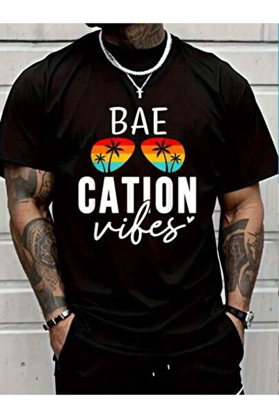 799 100% Cotton Couples Trip Matching Summer Vacation Baecation Mode-Vibes T-...