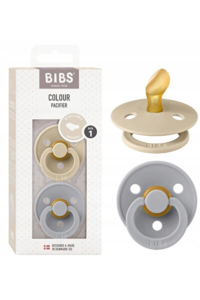 NO BRAND SMOCZEK Bavete Anatomici Colorati 2 bucăți KAUCZUK 0 m+ Vanilie / Nor