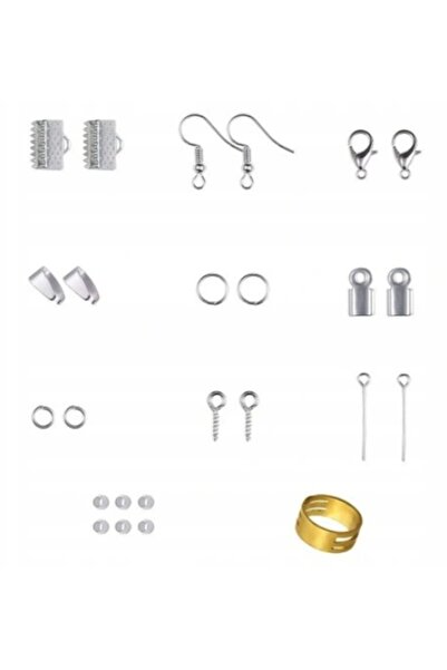 NO BRAND Kit DIY pentru confecționarea bijuteriilor: Brățări și cercei, 915 p...