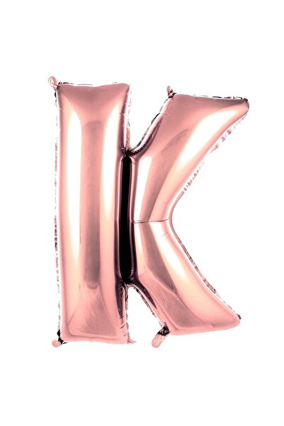 Parti Dükkanı 40 Inch 100 cm Rose Gold Letter K Foil Balloon Helium Compatibl...