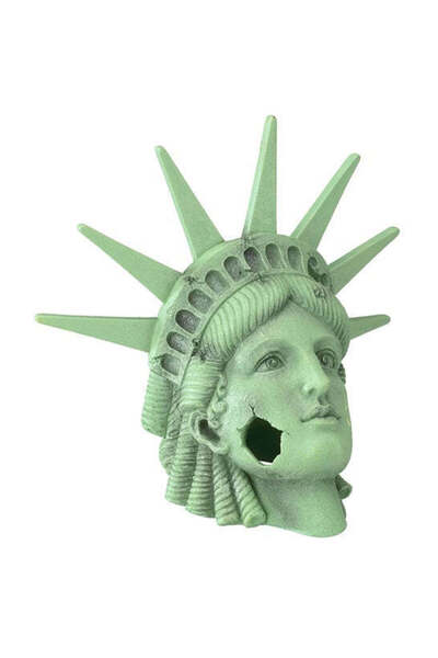 AQUA D'ELLA Lady Liberty Aquarium Decor 25x16x22cm