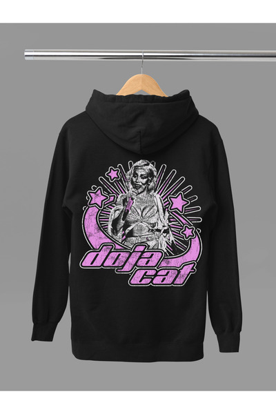 MAGORS Doja Cat Printed Cotton Long Sleeved 3-Yarn Hooded Sweatshirt