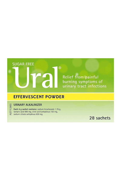 URAL Used for The Relief of Symptoms Associated with Urinary Tract Infections...