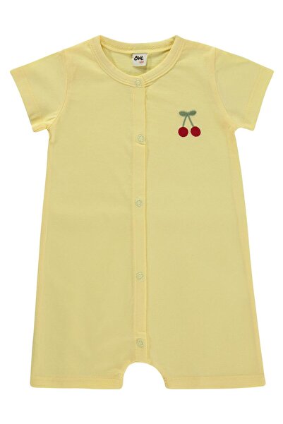Civil Baby Cherry Printed 6-18 Months Jumpsuit - Yellow