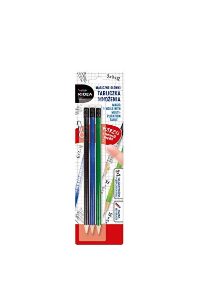 Kidea Set 3 creioane grafice, culori diferite, MOM3KA
