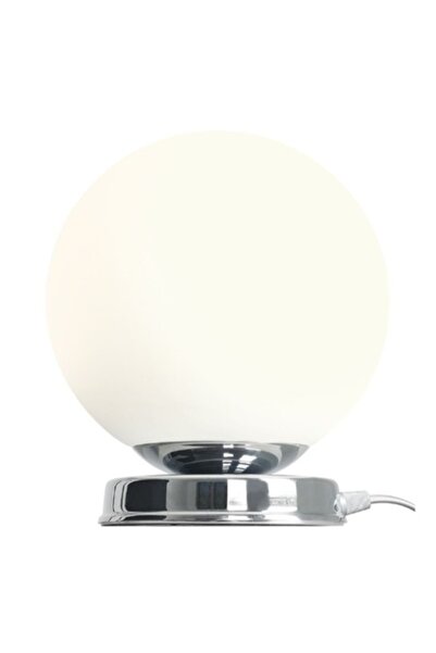Aldex Lampă de masă cromată, Aldex, Ball M, metal, E27, 20x20x23cm