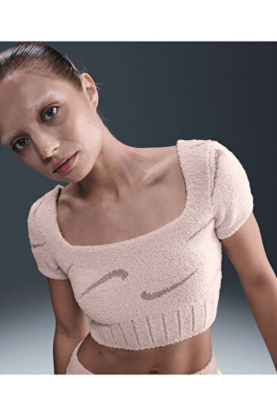 Nike Sportswear Phoenix Cozy Bouclé Slim -Cropped Knit Top