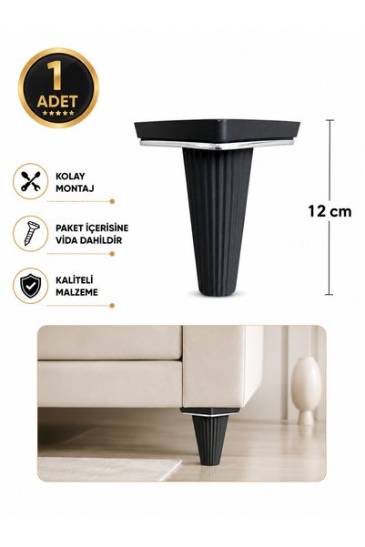 Nescamuse Kanepe Koltuk Tv Ünitesi Konsol Yükseltme Zen Model Plastik Ayak 12...