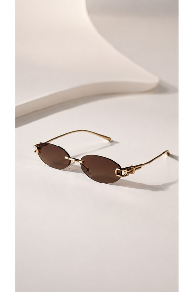 LOOKUP Libra- Women's Sunglasses Uv 400 Protection Frameless Slim Style Case ...