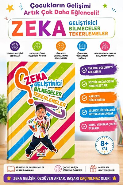 Pembe Yayınevi Bilmece ve Tekerleme Kitabı - Zeka Geliştiren Kitaplar