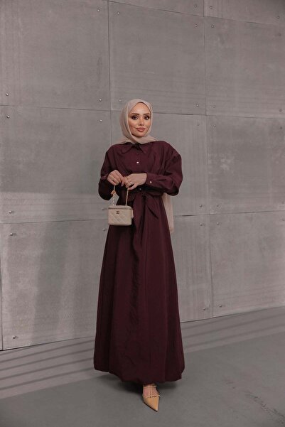 Bwest Dress - Mürdüm
