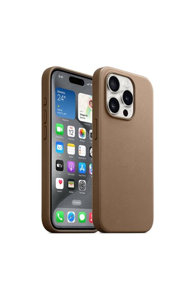 Ummeslem حافظة من الألياف الدقيقة متوافقة مع هاتف Apple iPhone 15 Pro Max