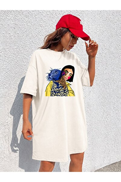 classy moda Γυναικείο μπλουζάκι με λεοπάρ σχέδιο και γραφικό πάνθηρα, εξαιρετ...