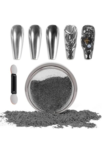 Arabest Nail Powder,Mirror Effect,Holographic Glitter,Glazed Manicure Decorat...