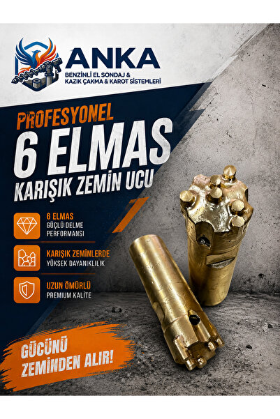 anka hilti karot PROFESYONEL 6 ELMAS KARIŞIK ZEMİN KAROT UÇLARI