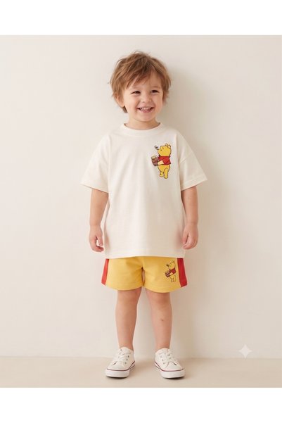 babytex Children's Printed Oversize T-Shirt 100% Cotton Short Sleeve Crew Neck Unisex