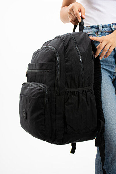 571 Collections Çanta Mega Size Imported Waterproof Fabric Backpack with Keyc...