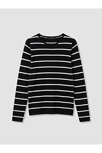 LC Waikiki Sparkling Choices from Shining Store Zero Roba Collar Striped Wome...