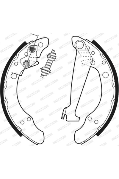 FERODO Set Saboti Frana Audi 100 C2/100 C3/100 C4 Seat Ibiza 4 1977-2023