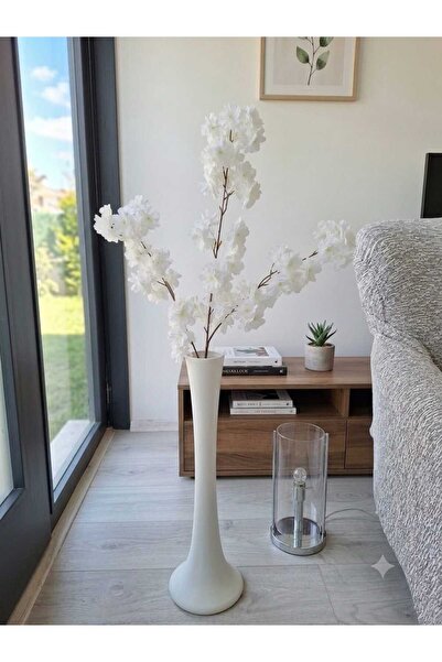 Birlik Bahar Dalı Beyaz Uzun 3 dallı 90 cm
