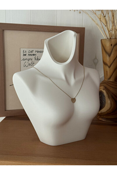 LİYA3D Modern Necklace Stand – Decorative Jewelry Display Bust |   Minimal Je...