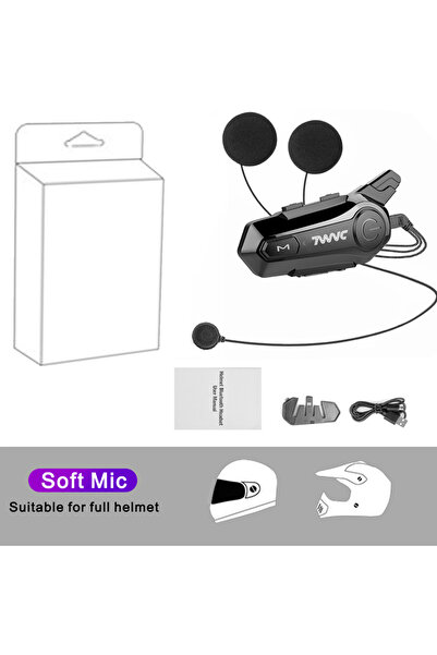 Choice3 1PC Soft Helmet 1/2 X1 Bluetooth Motorcycle Helmet Intercom Headset F...