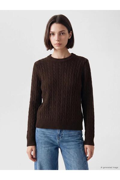 LC Waikiki Crew Neck Knitted Women's Sweater (W6)