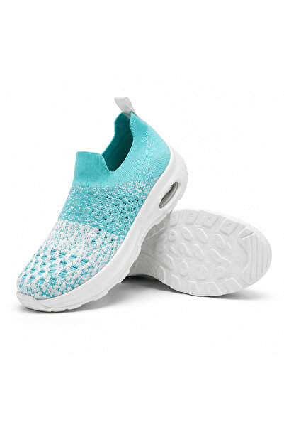 Generic Brand Women's Slip on Sneakers Without Laces Turquoise