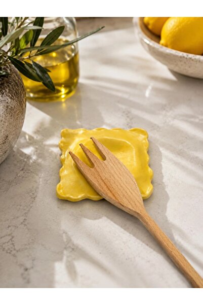 Mer Atelier El Yapımı Ravioli Tasarımlı Seramik Kaşıklık