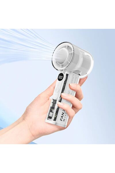 Generic Brand Portable Handheld Turbo Fan, Speed 1 100 Adjustable Mini Fans R...