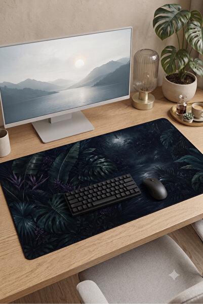 RUGRUMBA Premium Botanik Tropical Nocturne XXL Ποντικομαξιλαράκι Gaming 40x90...