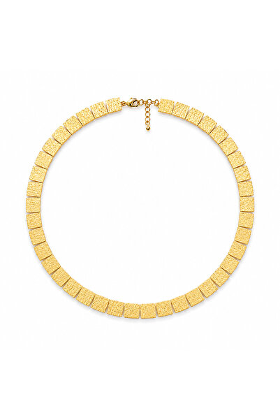 Venus Design Steel Crush Plate Necklace