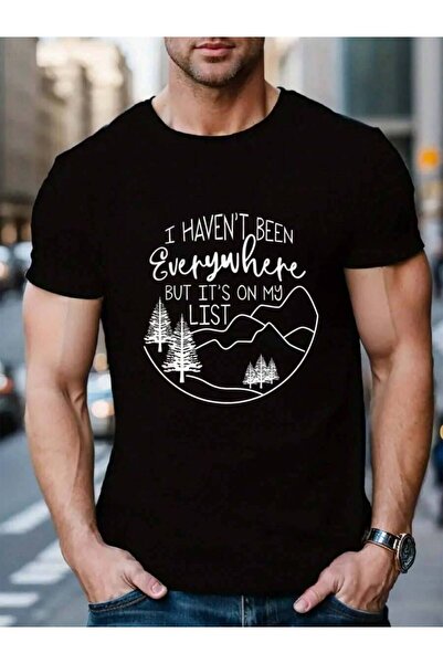 01THEONE 100% Cotton I Haven't Been Everywhere But It's On My List Hiking Hik...