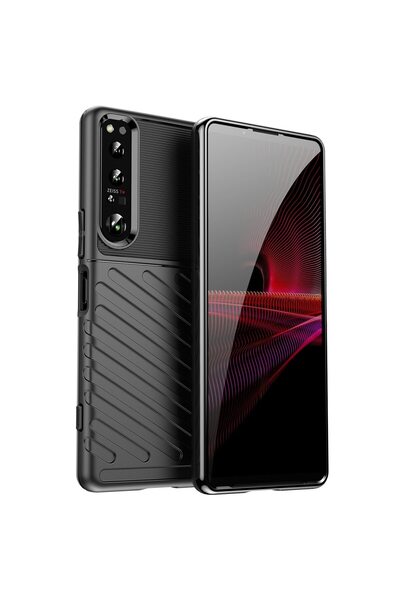 OEM Husă de protecție Thunder pentru Sony Xperia 1 IV, neagră