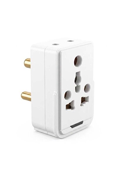 Duravel 32A Converter Multiplug 2-Pin & 3-Pin Socket| Universal AC Travel Ada...
