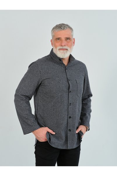 Valleventis Cămașă Din Lână Gri