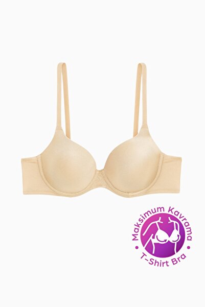 InStyle T-shirt grudnjak bez podstave sa fiksnim debelim bretele - nude - 2531