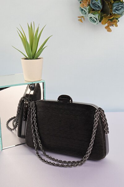 weem bag إيليسارا EB0718 |   حقيبة سهرة سندريلا بسلسلة ومقابض للحمل