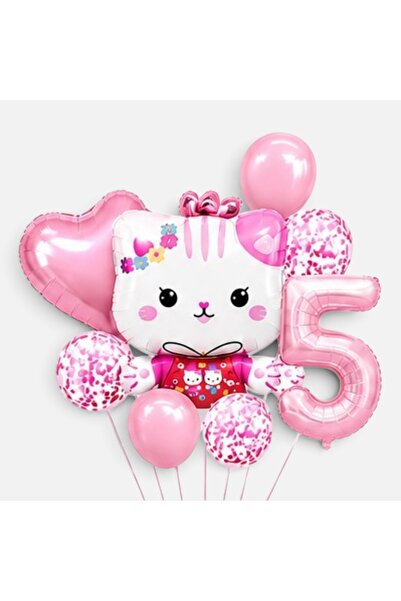 ALYA PARTİ 5 yaş hello kitty doğum günü seti doğum günü konsepti